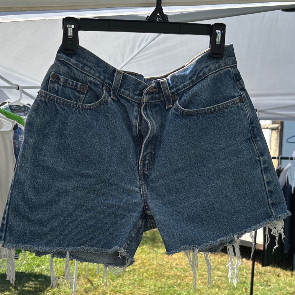 Levi's Classic Blue Denim Cutoff Shorts